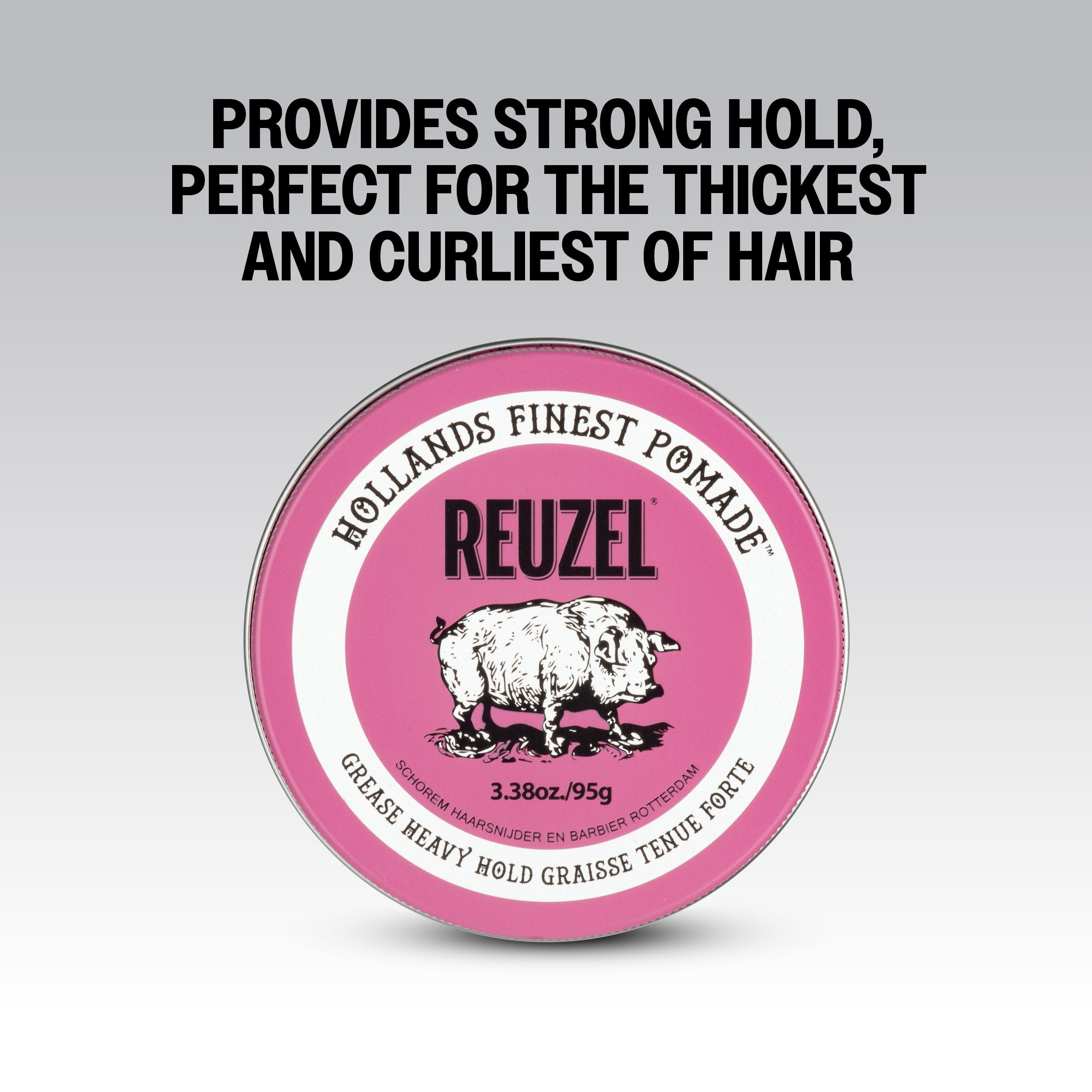 REUZEL PINK HEAVY GREASE HEAVY HOLD Wachs-Haarpomade mit starkem Halt 95 g #4