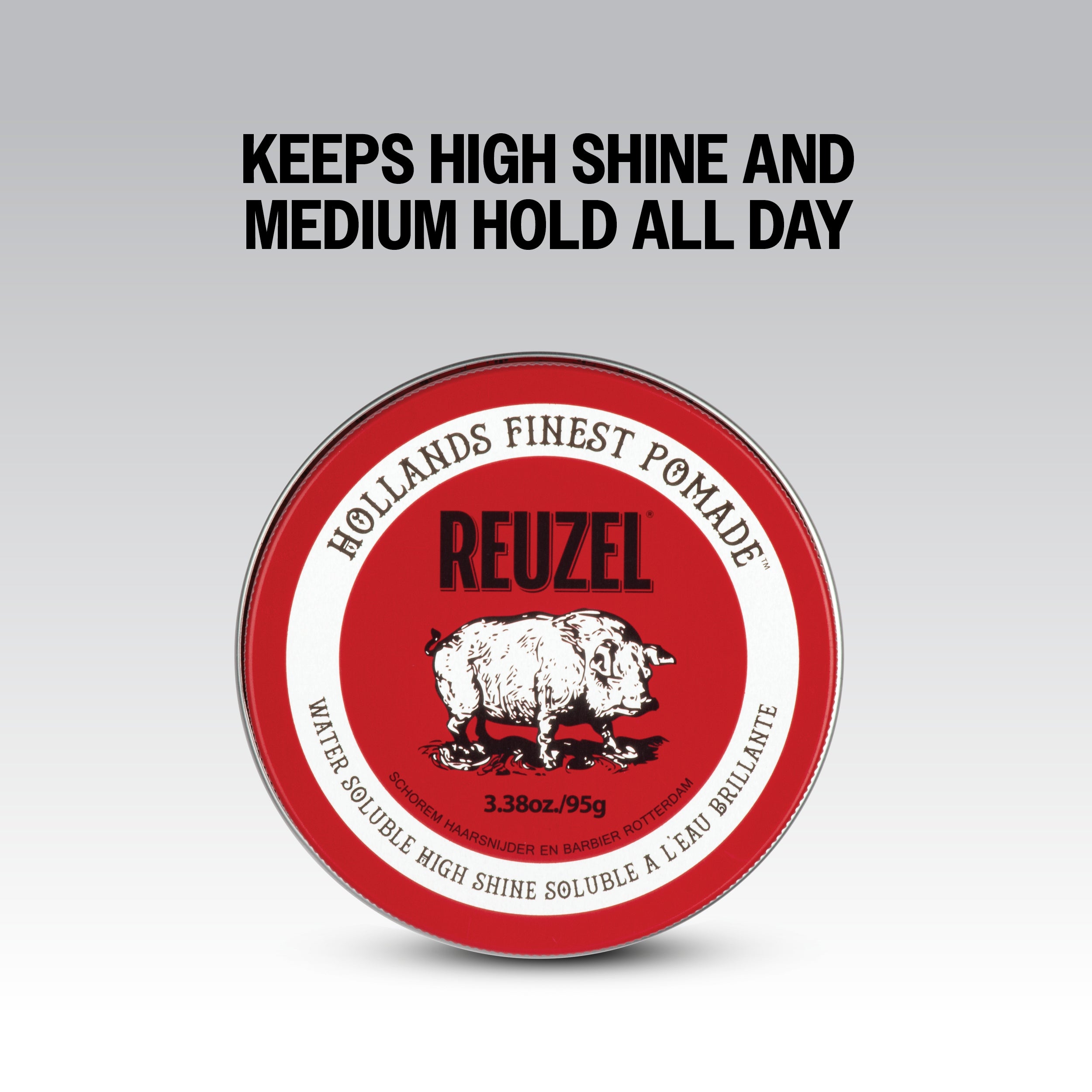 REUZEL RED POMADE WASSERLÖSLICH HOCHGLANZ Wasserpomade für Haar mit mittlerem Halt und intensivem Glanz 35 g #4