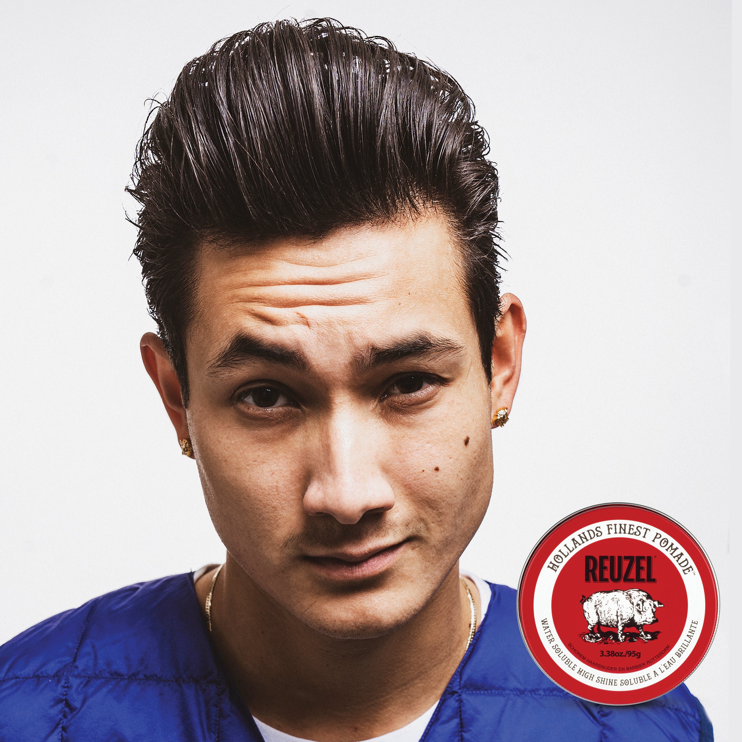 REUZEL RED POMADE WASSERLÖSLICH HOCHGLANZ Wasserpomade für Haar mit mittlerem Halt und intensivem Glanz 95 g #3