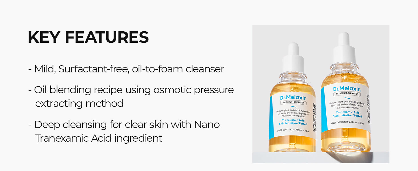 DR.MELAXIN TX-AMPOULE CLEANSER Konzentriertes Reinigungsgel mit Tranexamsäure 100 ml #9