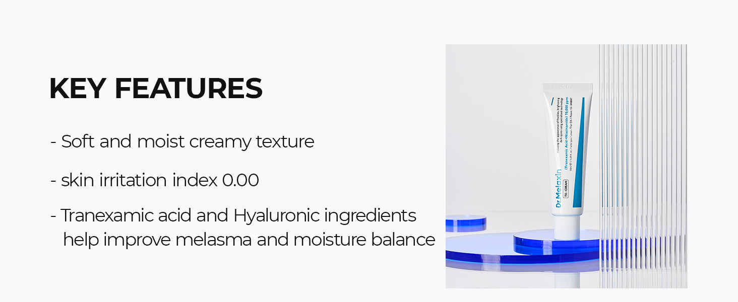 DR.MELAXIN TX-CREAM Crème visage éclaircissante à l'acide tranexamique 50 ml #9