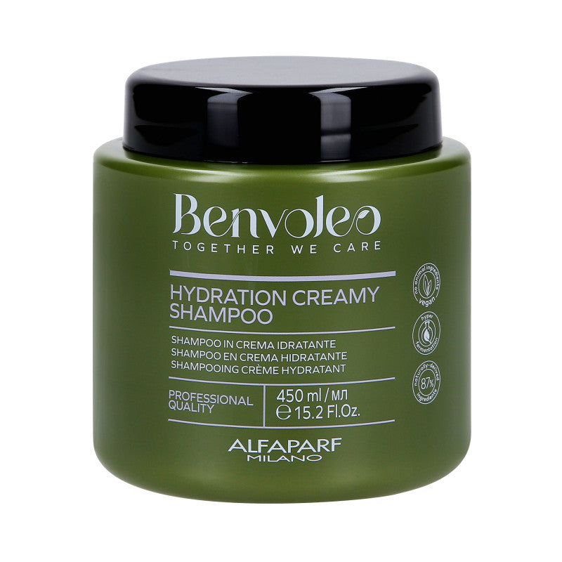 ALFAPARF MILANO BENVOLEO HYDRATION Cremiges, intensiv feuchtigkeitsspendendes Shampoo 450 ml