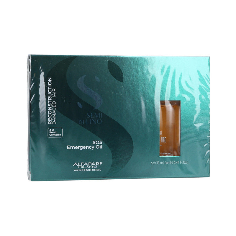 ALFAPARF SEMI DI LINO REPERATIVE SOS EMERGENCY OIL Regenerujące ampułki do włosów 6x13ml
