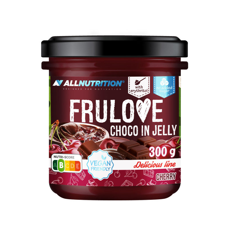 ALLNUTRITION FRULOVE CHOCO IN JELLY Cherries in chocolate, in jelly 300 g
