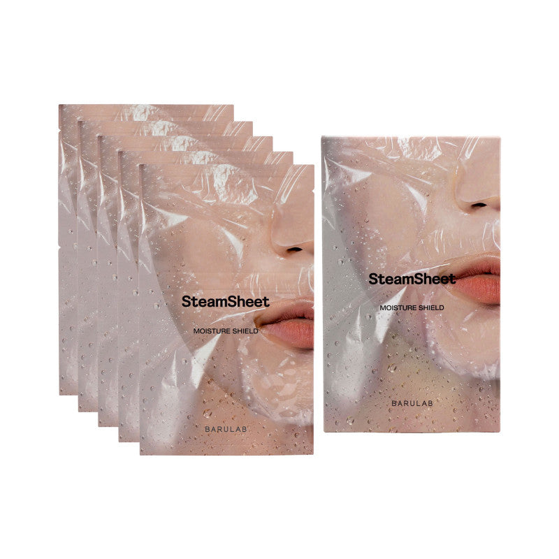 BARULAB AESTHETIC STEAMSHEET Feuchtigkeitsspendende Tuchmaske 22g (5 Stück)