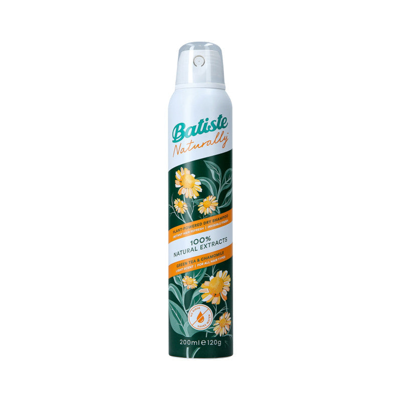 BATISTE NATURALLY Trockenshampoo mit Tee und Kamille, 200 ml