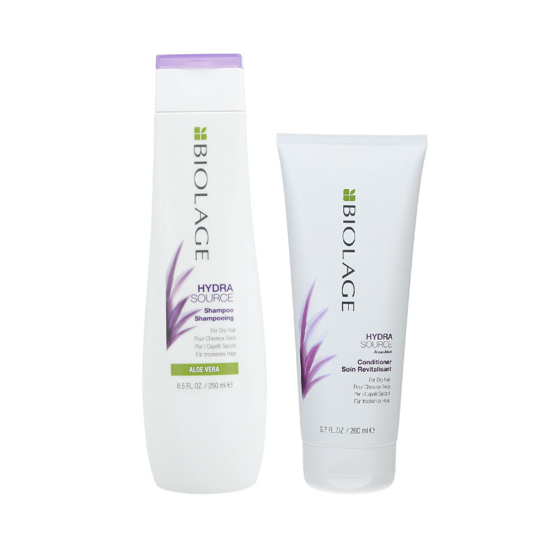 BIOLAGE HYDRASOURCE Set für trockenes Haar, Shampoo 250ml + Conditioner 200ml