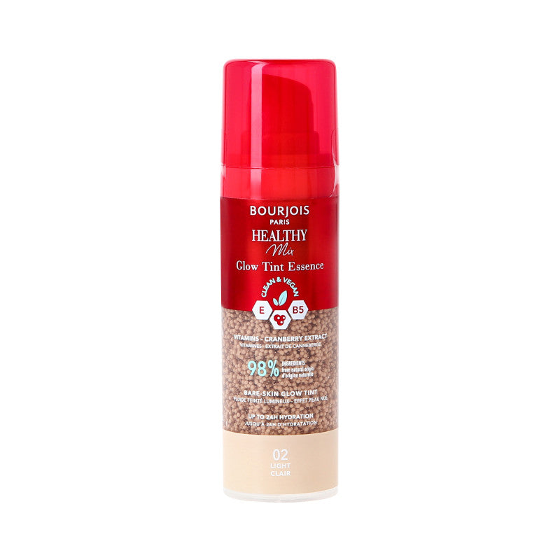 BOURJOIS HEALTHY MIX GLOW TINT Feuchtigkeitsspendende Essenz, gleicht den Hautton aus 20 Light 30 ml
