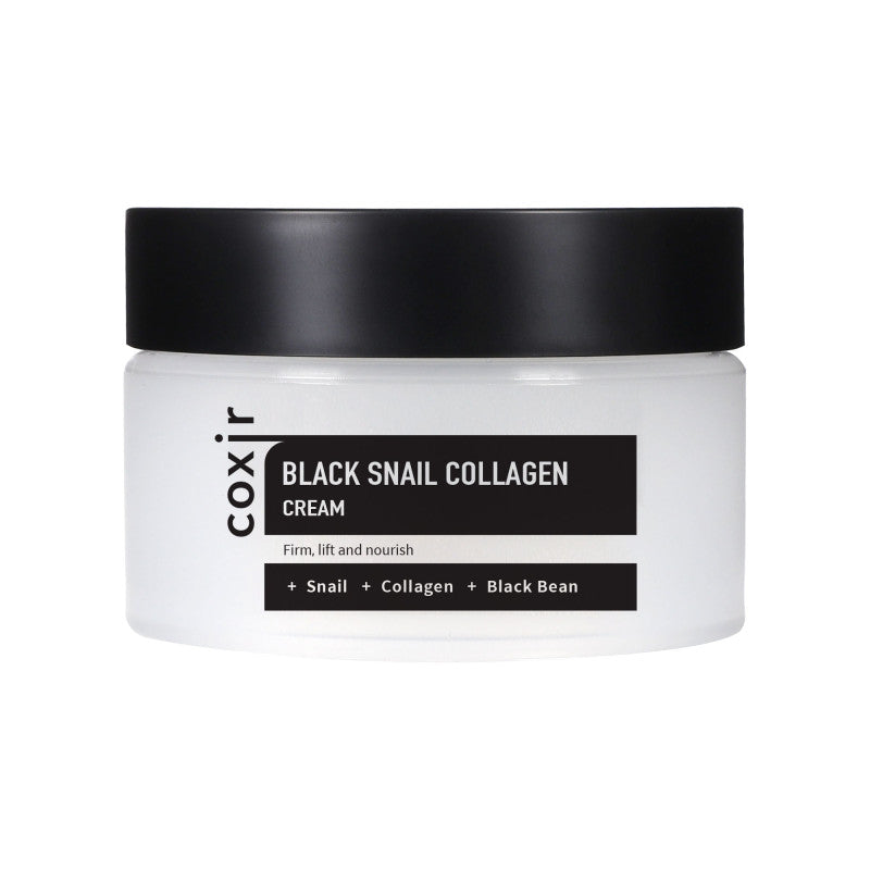 COXIR BLACK SNAIL COLLAGEN LINE Anti-Falten-Creme mit Schneckenschleim und Kollagen 30ml