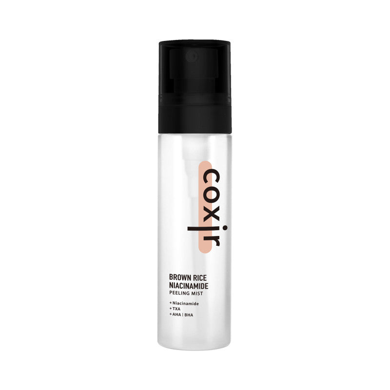 COXIR RICE LINE Feuchtigkeitsspendender Peeling-Nebel mit Niacinamid und braunem Reis 80ml