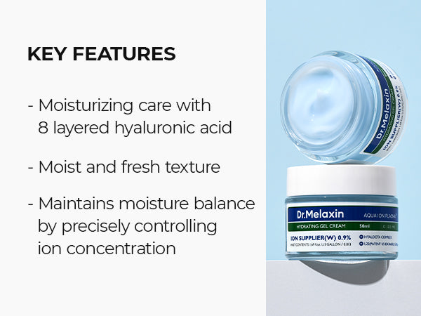 DR.MELAXIN AQUA ION LINE Krem-żel nawilżający 50 ml #7