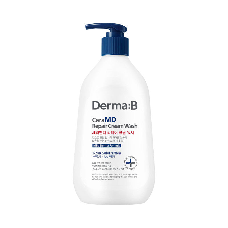 DERMA:B CERAMD Feuchtigkeitsspendendes und beruhigendes cremiges Körperwaschgel 400ml