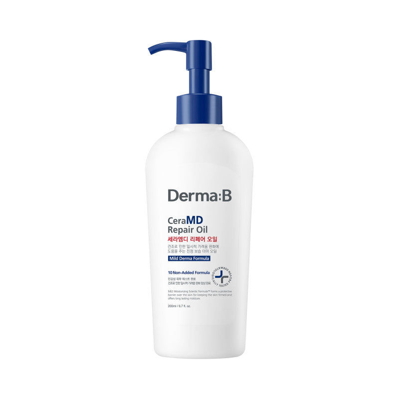 DERMA:B CERAMD Regenerierendes feuchtigkeitsspendendes und beruhigendes Körperöl 200ml