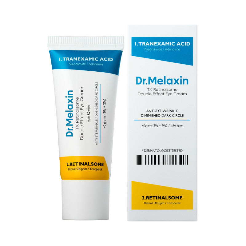 DR.MELAXIN TX-RETINALSOME DOUBLE EFFECT Anti-Aging-Augencreme mit Tranexamsäure und Retinol 40 g