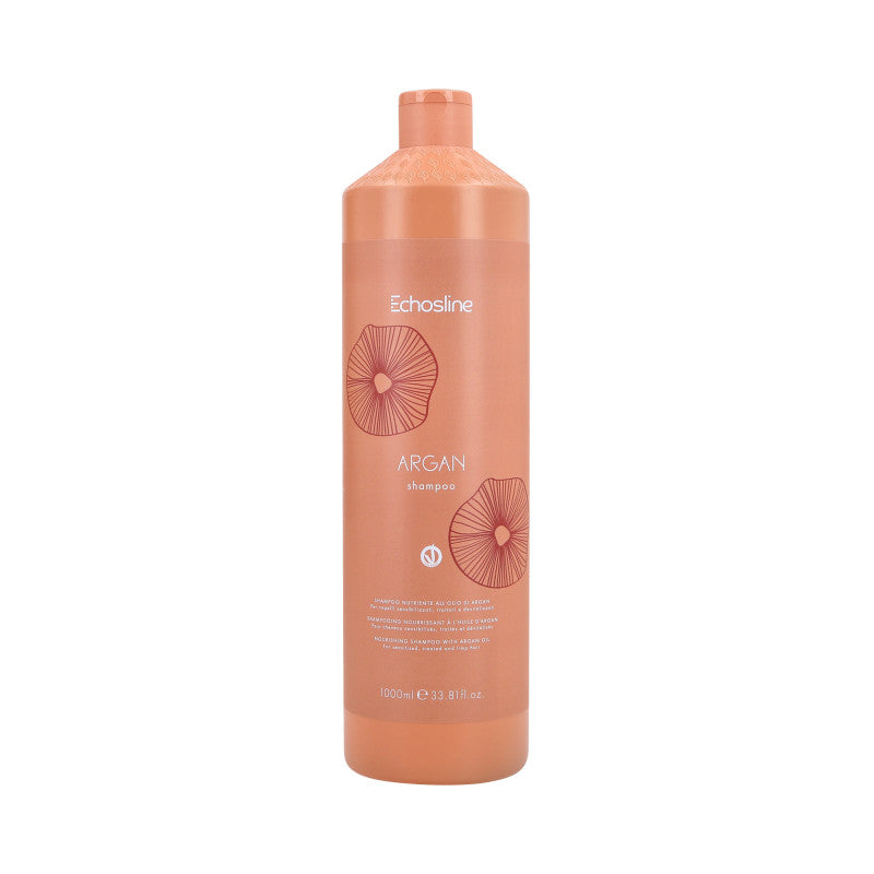 ECHOSLINE ARGAN NOURISHING Veganes Argan-Shampoo für trockenes Haar 1000ml