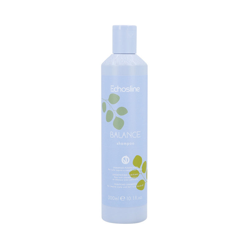 ECHOSLINE BALANCE PURIFICANTE Veganes Reinigungsshampoo für Haare mit Schuppen, 300 ml