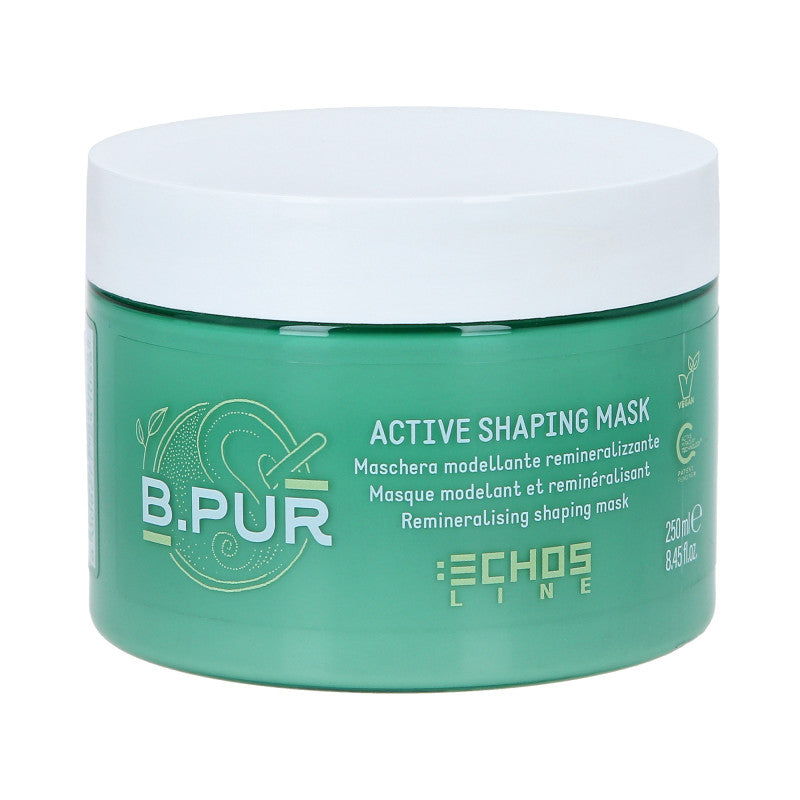 ECHOSLINE B.PUR Remineralisierende Modelliermaske für widerspenstiges und volumenloses Haar 250ml