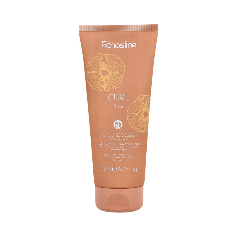 ECHOSLINE CURL FLUID VEGAN Flüssiges veganes Fluid zur Modellierung von lockigem Haar 200ml