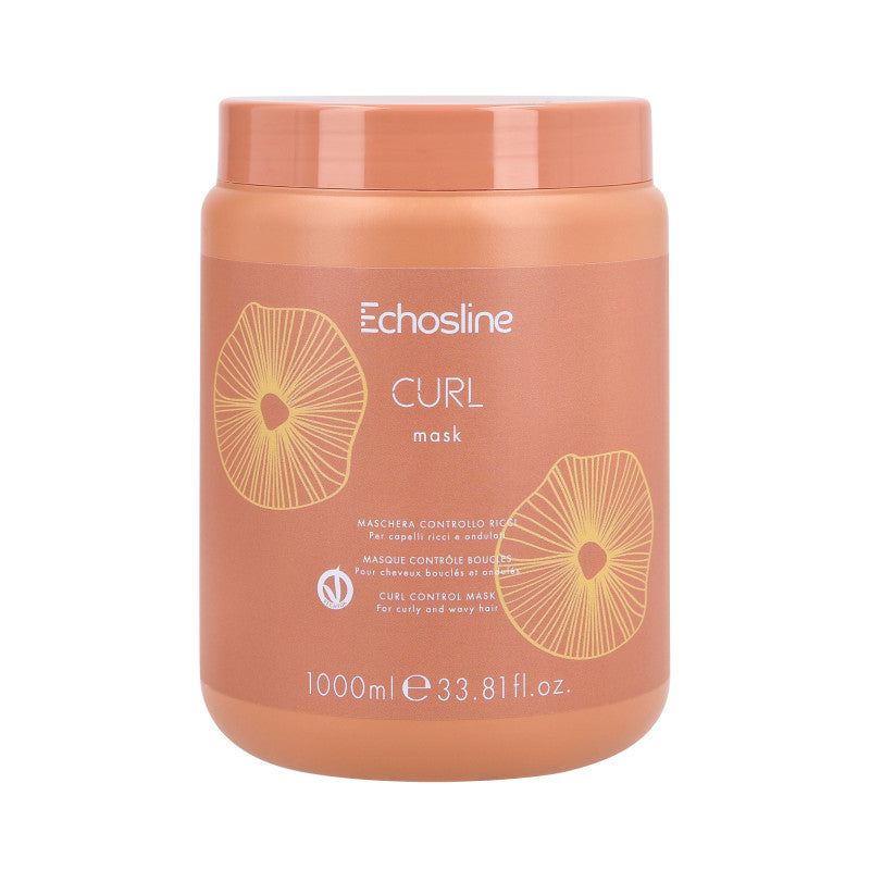 ECHOSLINE CURL VEG Vegane Feuchtigkeitsmaske für lockiges und welliges Haar 1000ml