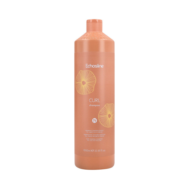 ECHOSLINE CURL VEG Veganes Feuchtigkeitsshampoo für lockiges und welliges Haar 1000ml