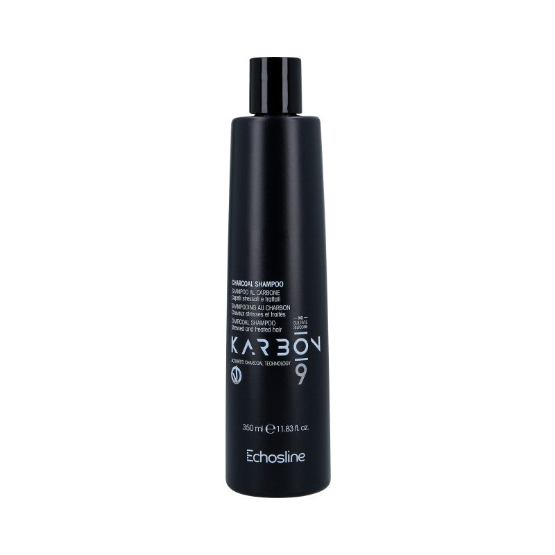 ECHOSLINE KARBON 9 CHARCOAL VEGAN ORGANIC Shampoo rigenerante vegano per capelli danneggiati 350ml