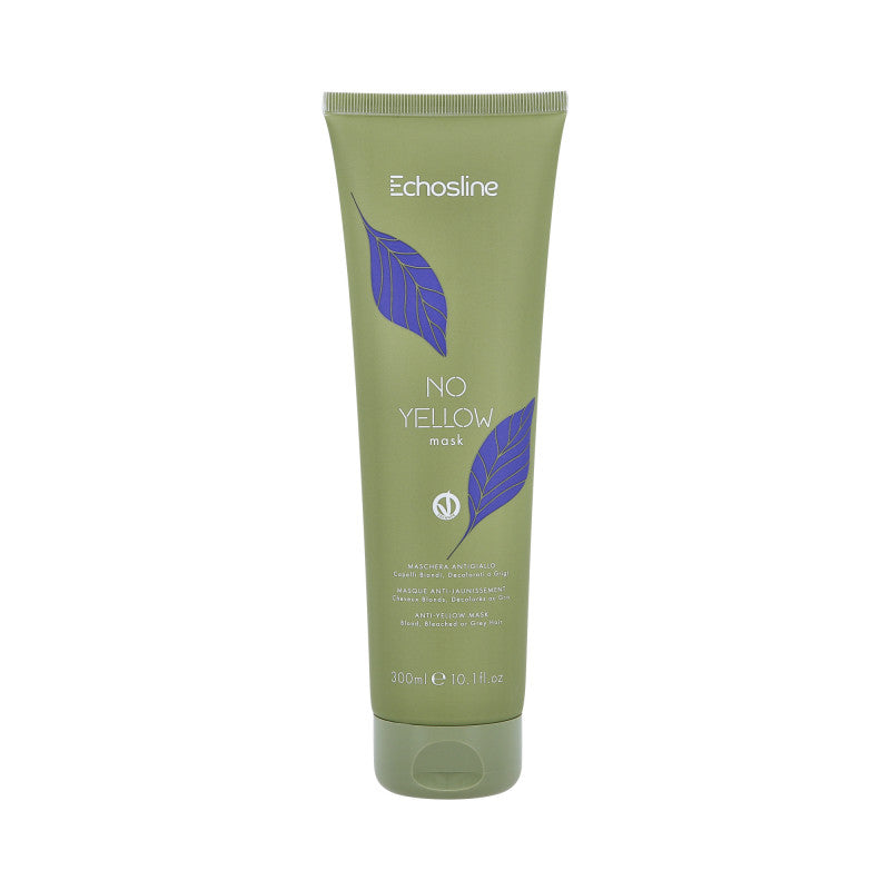 ECHOSLINE NO YELLOW Maske für blondes Haar, neutralisiert Gelbtöne, 300 ml