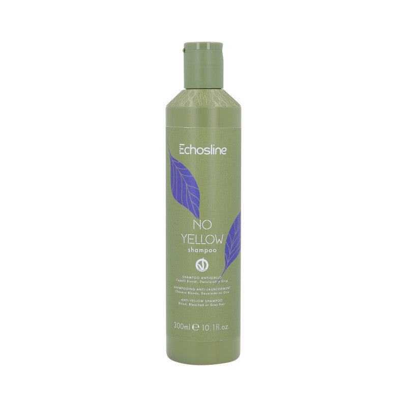 ECHOSLINE NO YELLOW VEGAN Lila Shampoo für blondes und graues Haar 300 ml