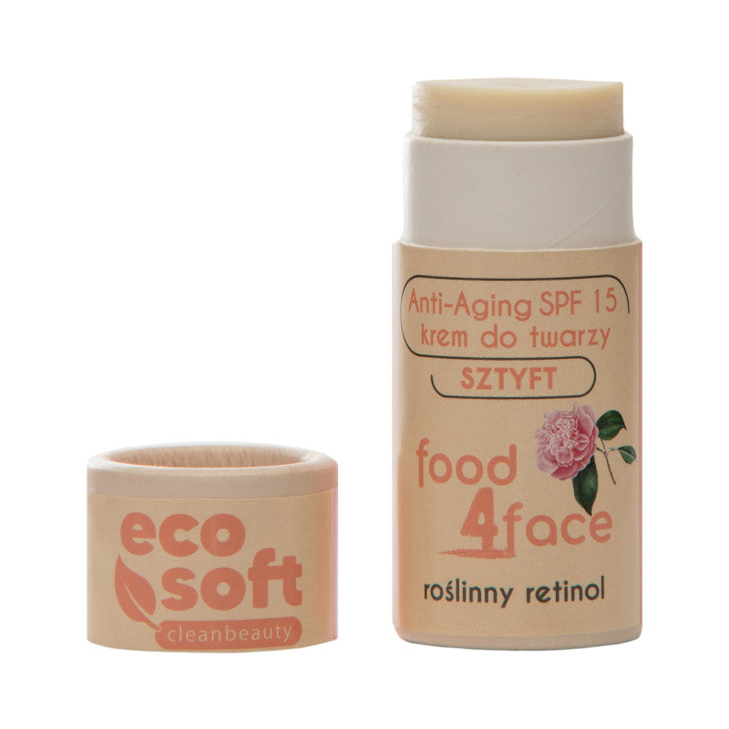 ECO SOFT FOOD4FACE Verjüngende Gesichtscreme mit Pflanzenretinol LSF 15 30 g