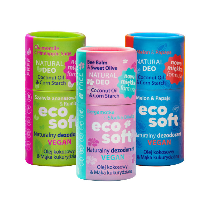 ECO SOFT NATURAL Kräutergarten Veganer Deo-Stick 3 x 50 ml