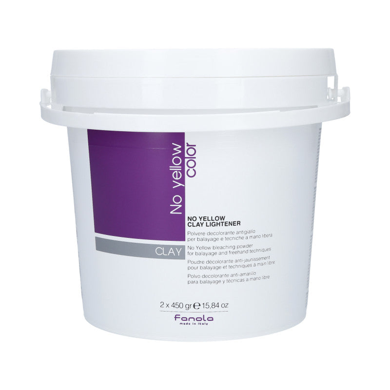 FANOLA NO YELLOW Rozjaśniacz do włosów Clay 2x450g