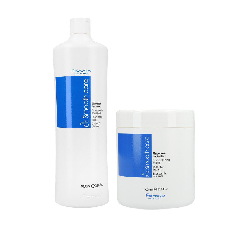 FANOLA SMOOTH CARE Set für frizziges Haar Shampoo 1000ml+Maske 1000ml