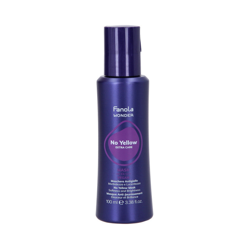 FANOLA WONDER NO YELLOW EXTRA CARE Vegane Neutralisierungsmaske für blondes Haar 100ml
