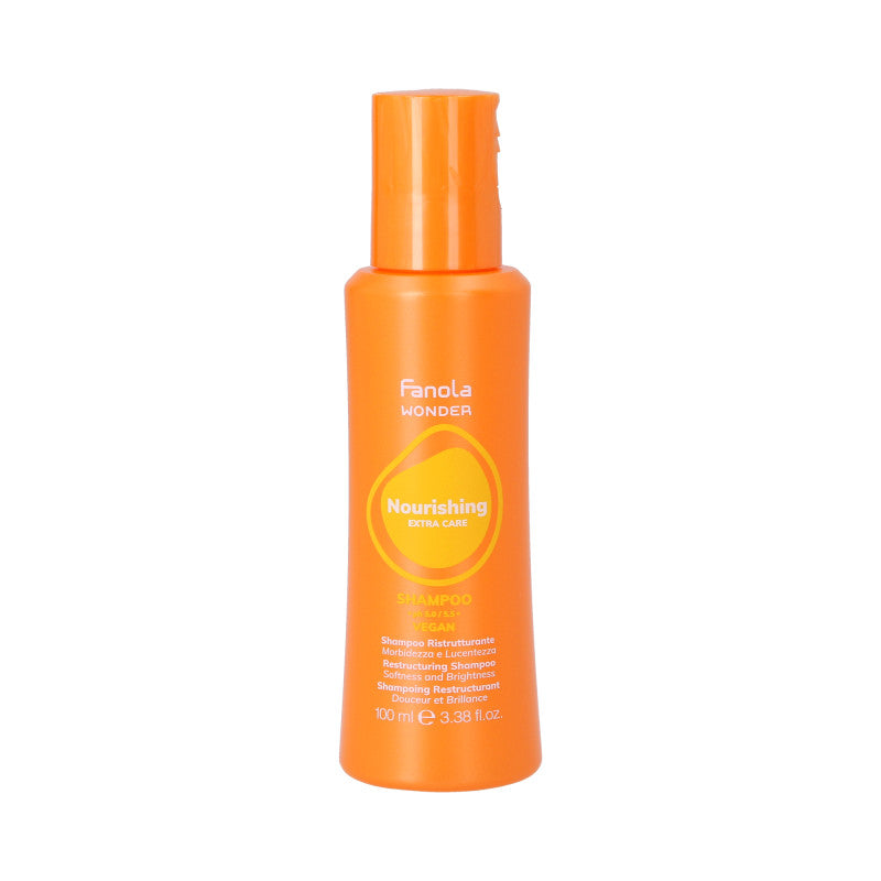 FANOLA WONDER NOURISHING EXTRA CARE Veganes Aufbaushampoo für trockenes und strapaziertes Haar 100ml
