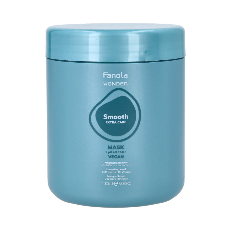 FANOLA WONDER SMOOTH EXTRA CARE Vegane Glättungsmaske für krauses Haar 1000ml