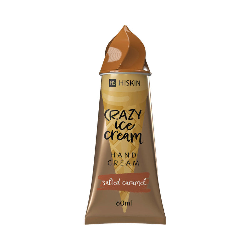 HISKIN CRAZY ICE CREAM Handcreme mit salzigem Karamellduft 60 ml