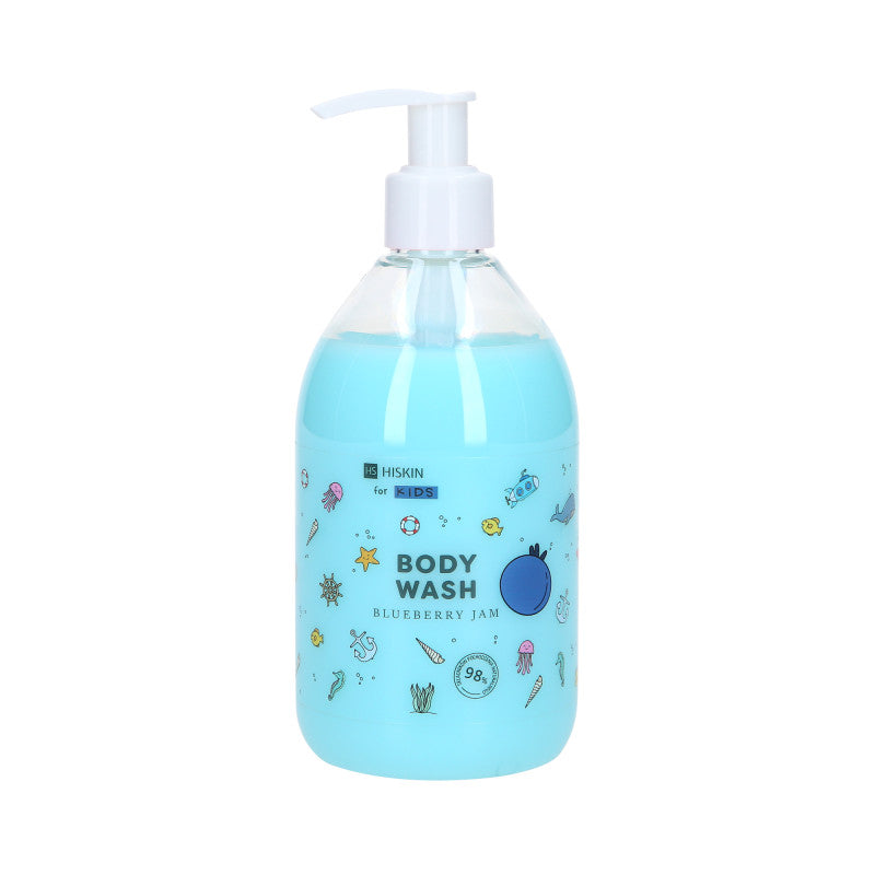 HISKIN FOR KIDS BLUEBERRY JAM Body wash for children with the scent of berry jam 400ml