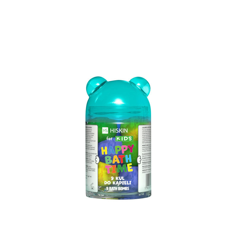 HISKIN FOR KIDS HAPPY BATH TIME Neun Badebomben für Kinder, 9 Stück.