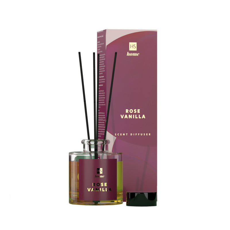 HISKIN HOME Raumduft-Diffusor Rose & Vanille, 90 ml