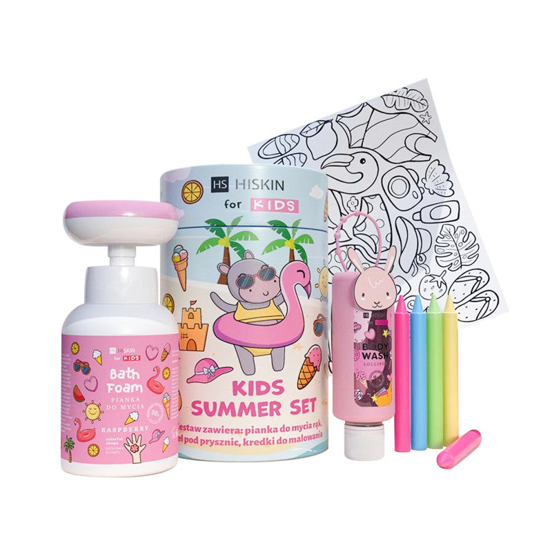 HISKIN KIDS SUMMER Wakacyjny zestaw kreatywny dla dzieci Raspberry