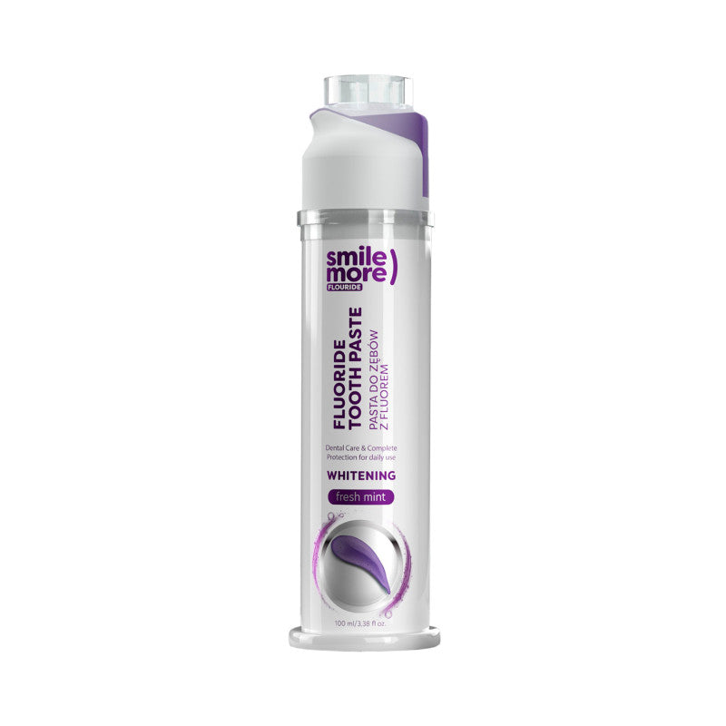 HISKIN SMILE MORE Whitening Zahnpasta mit Fluorid, frischer Minzgeschmack, 100 ml