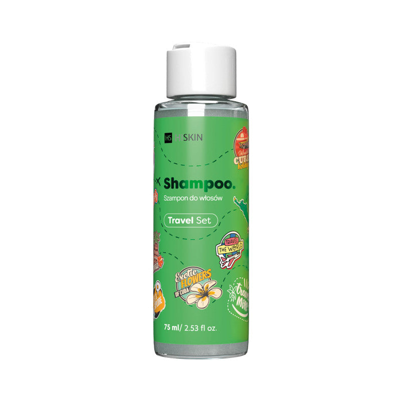 HISKIN REISESET Haarshampoo mit exotischem Blumenduft, 75 ml
