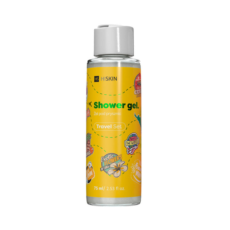 HISKIN TRAVEL SET Exotic flower scented shower gel 75 ml