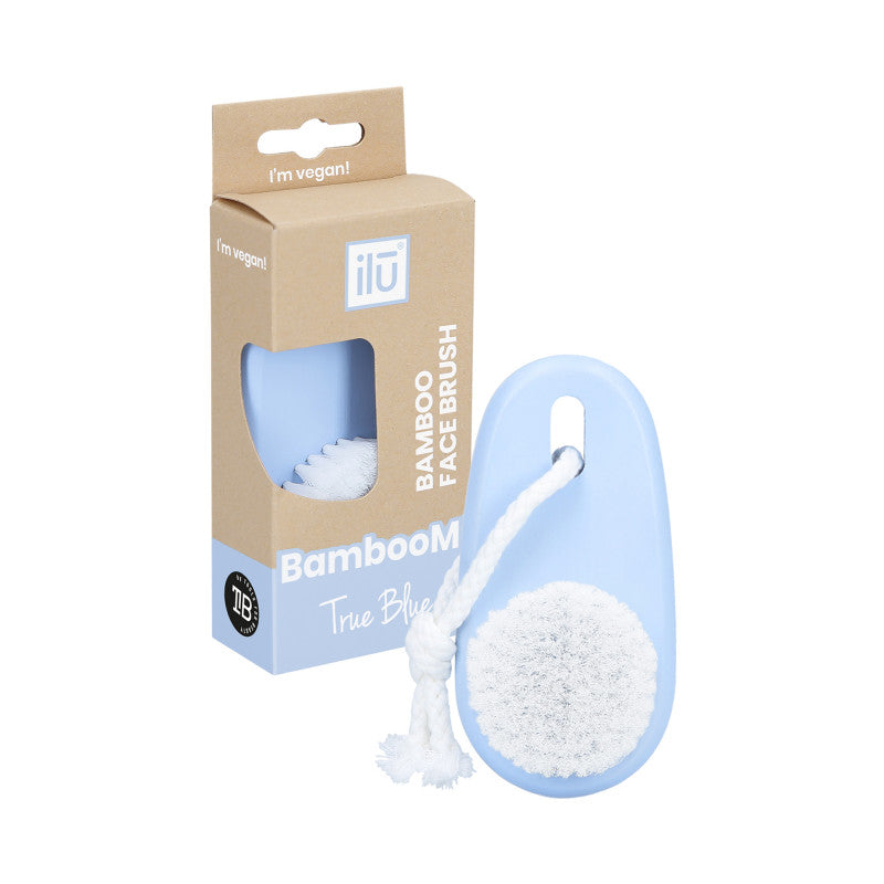 ilū BambooM! Gesichtsreinigungsbürste, True Blue