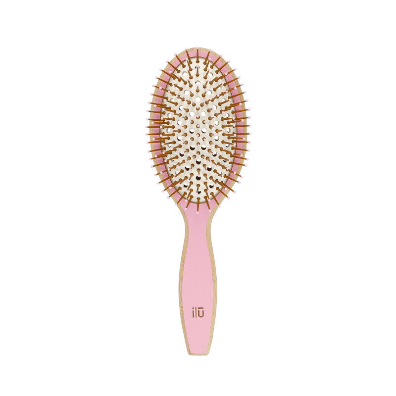 ilū BambooM! Bamboo Hairbrush - Pink Flamingo