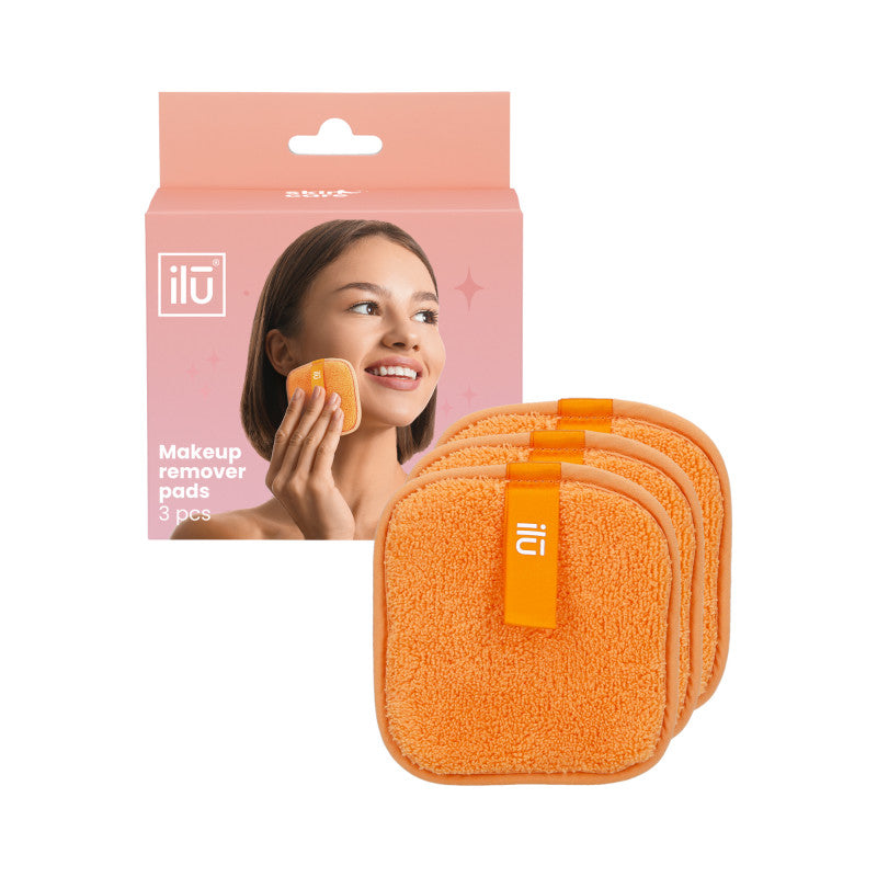 ilū Abschminkpads, 3 Stück, Orange