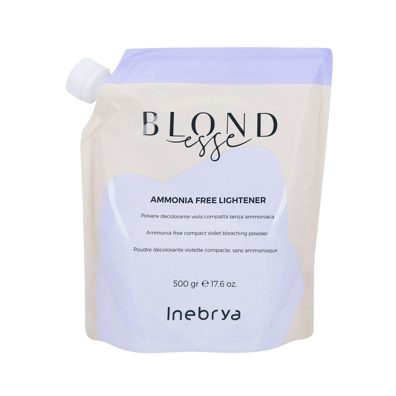 INEBRYA BLONDESSE Ammoniakfreier Aufheller Violettes Aufhellpulver ohne Ammoniak 500g