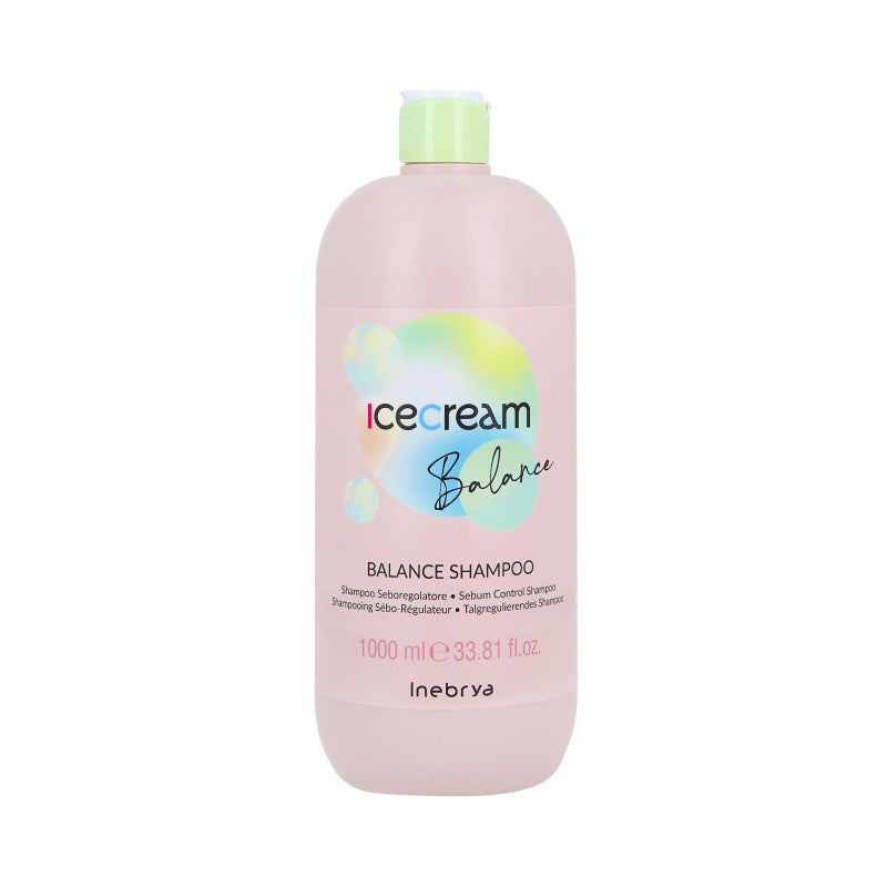 INEBRYA ICE CREAM Balance Reinigungsshampoo für fettige Kopfhaut und Haare 1000ml