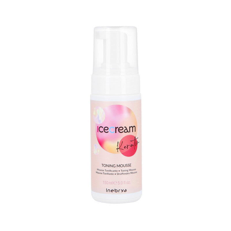 INEBRYA ICE CREAM KERATIN TONING Remineralisierendes Haarmousse 150ml