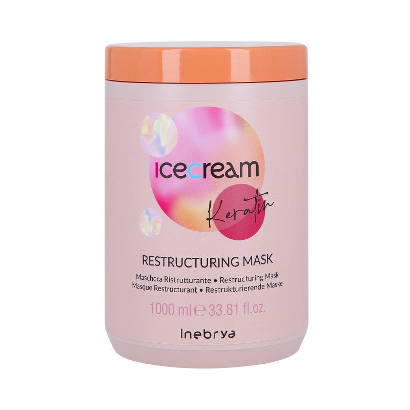INEBRYA ICE CREAM RESTRUCTURING Haarmaske mit Keratin 1000ml