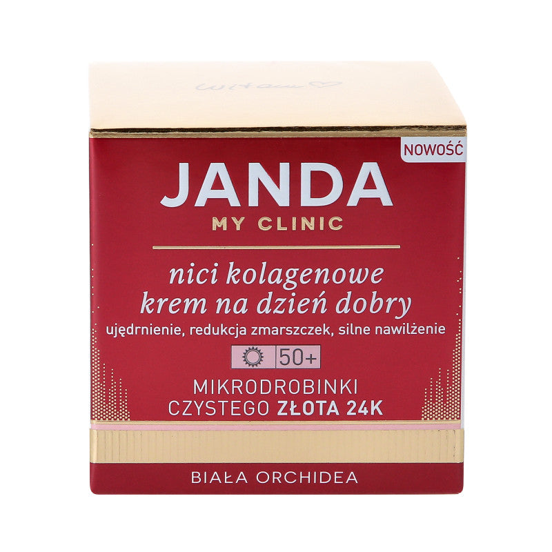 JANDA MY CLINIC 50+ Nici kolagenowe, przeciwzmarszczkowy krem na dzień dobry 50ml
